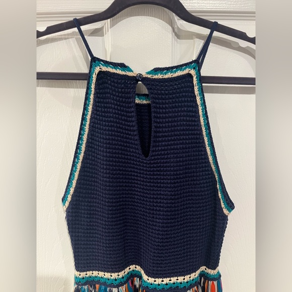 Xhilaration Crochet Top Aztech Maxi Dress - Picture 4 of 11